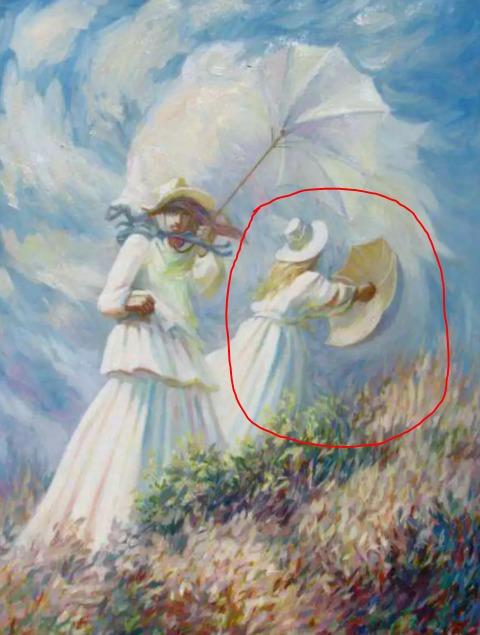 Şemsiyeyi Açan Kadın 