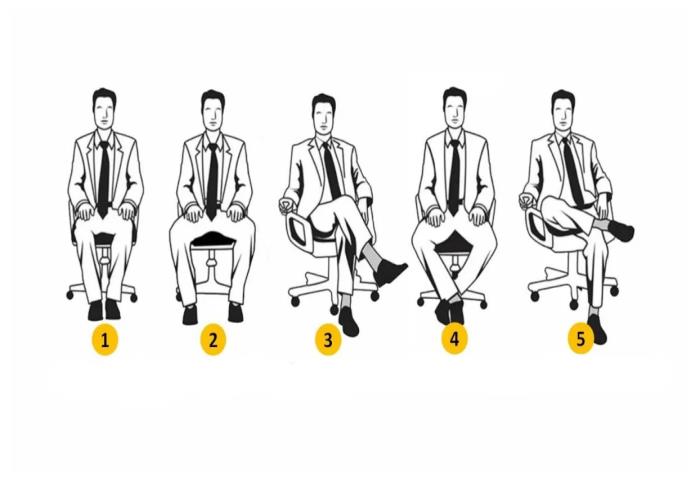 Bir iş görüşmesine gittiniz ve bekliyorsunuz. Oturuş pozisyonunuz nasıl olurdu?
