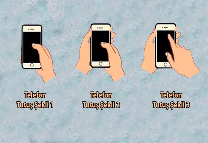 Hangi görsel telefon tutuş şeklinize daha çok benziyor?